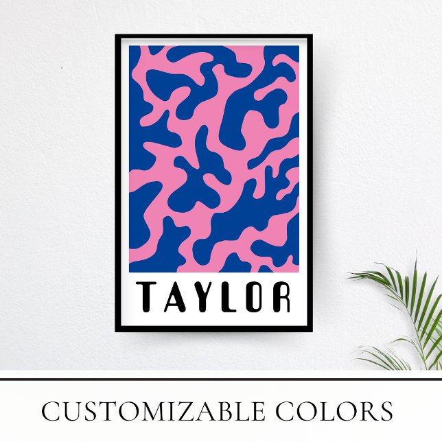 Affiche Vibrant minimaliste rétro Motif funky (Créateur téléchargé)