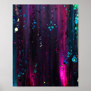 Affiche Vibrant Splotches de peinture à l'alcool Imprimer