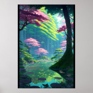 Affiche Vibrant Wetland Wonders