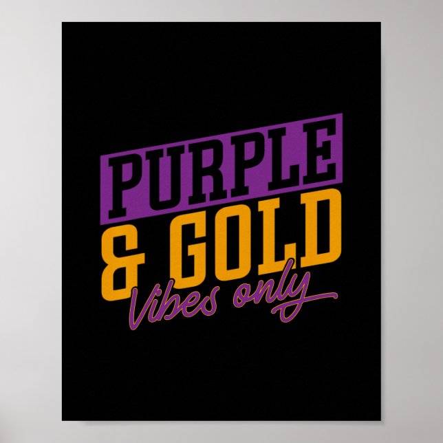 Affiche Vibrations Violettes Et Dorées  (Devant)