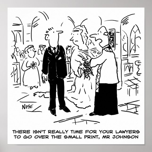 Affiche Vicar, Mariage du service religieux, dit non aux a (Devant)