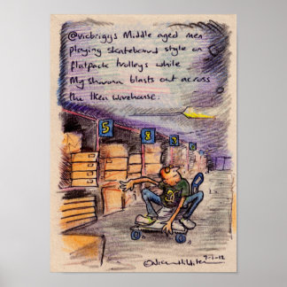 Affiche @vicbriggs irkafirka tirage