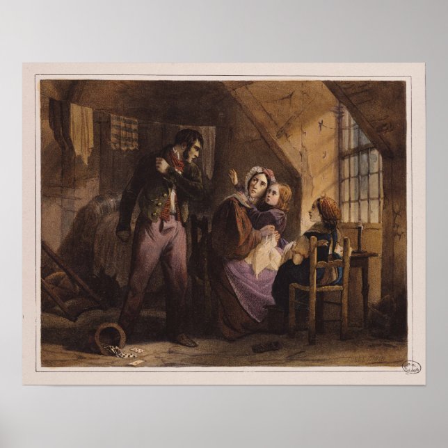 Affiche Vice et vertu : Misère (Devant)