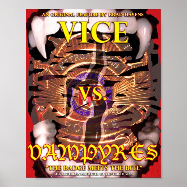 Affiche Vice officiel contre Vampyres (Devant)