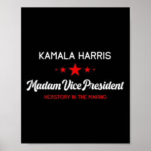 Affiche Vice-Président Kamala Harris Hérstory féministe