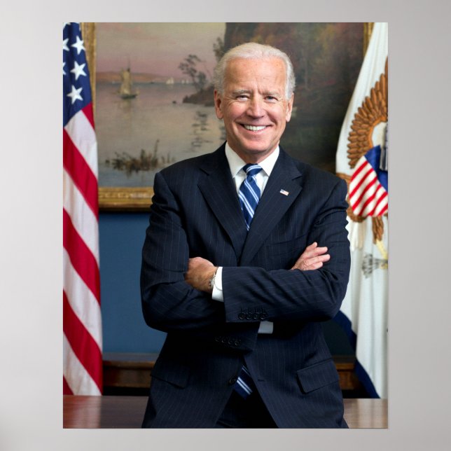 Affiche Vice-président vintage Joe Biden Portrait (Devant)