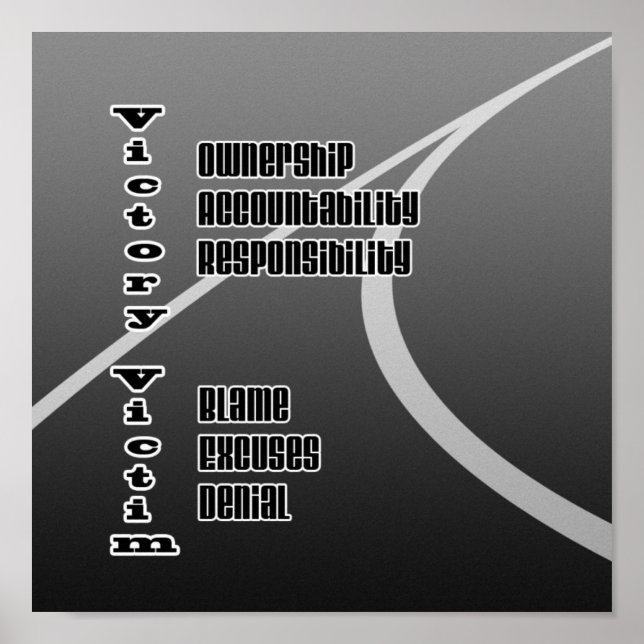 Affiche Victoire contre victime (Devant)