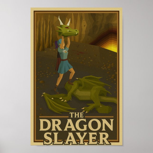 Affiche Victoire de Dragon Slayer dans OSRS (Old School Ru (Devant)