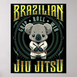 Affiche Victoire de la prise BJJ - Jiu Jitsu de grappling
