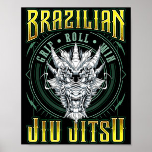 Affiche Victoire de la prise de rouleau BJJ - Dragon de Ji
