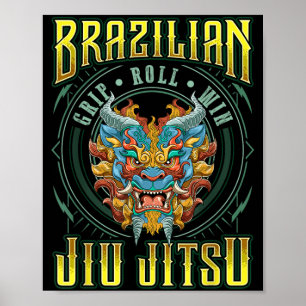 Affiche Victoire de la prise de rouleau BJJ - Grappling Ji