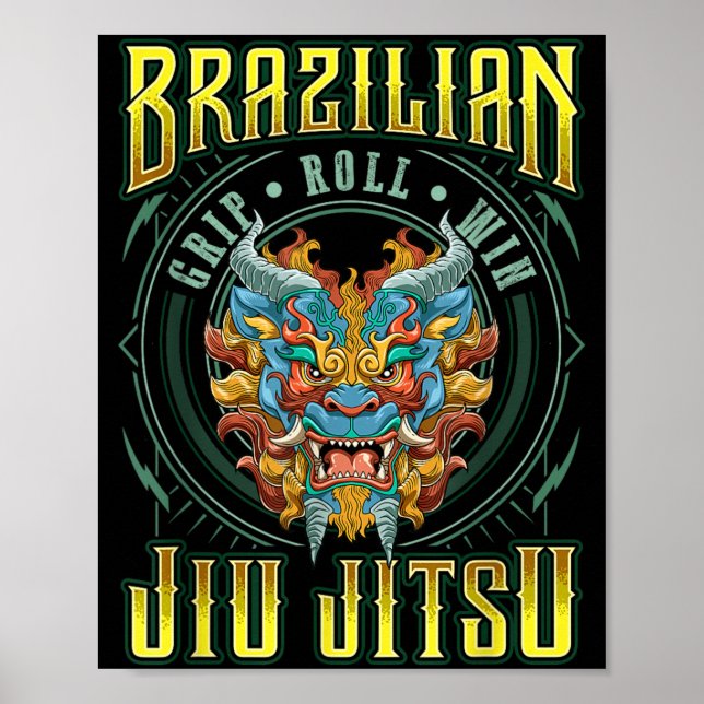 Affiche Victoire de la prise de rouleau BJJ - Grappling Ji (Devant)
