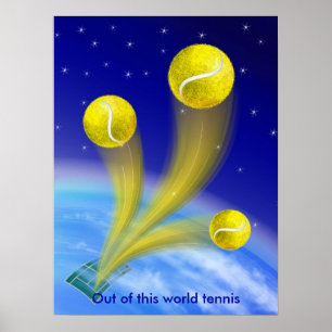 Affiche Victoire de Tennis, personnalisée