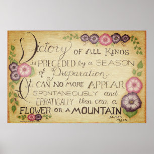 Affiche Victoire de toutes sortes - James Allen Citation P