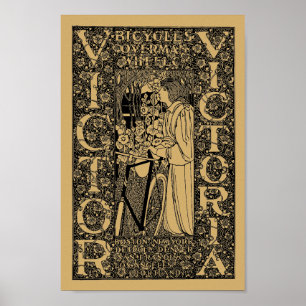 Affiche Victor, Victoria Publicité pour vélos