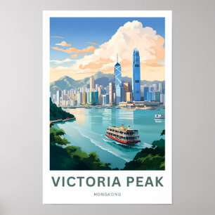 Affiche Victoria Peak Hongkong Imprimer