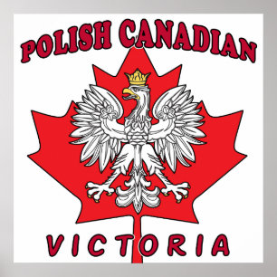 Affiche Victoria Polonaise Feuille canadienne