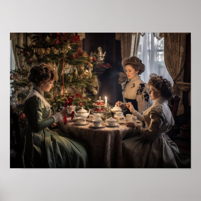 Affiche Victorian Christmas Tea Party (Devant)