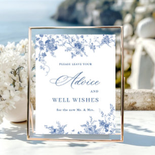 Affiche Victorian Dusty Blue French Garden Conseils & Souh