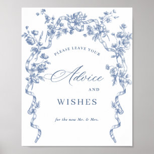 Affiche Victorian Ornate Grace Dusty Blue Conseils & Wings