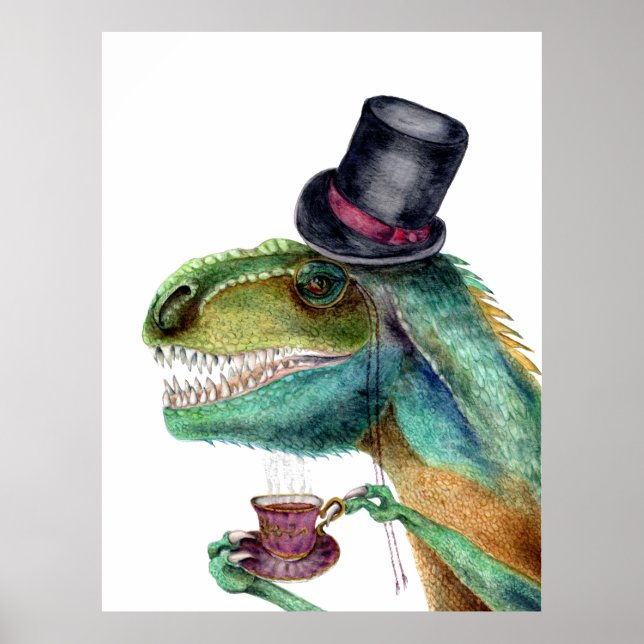 Affiche Victorian Tyrannosaure (Devant)
