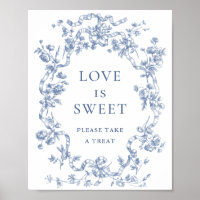 Victorien Dusty Blue French Garden Love is Sweet