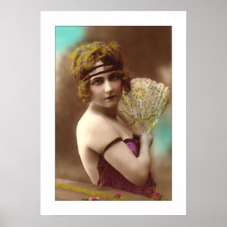 Affiche victorienne avec bandeau
