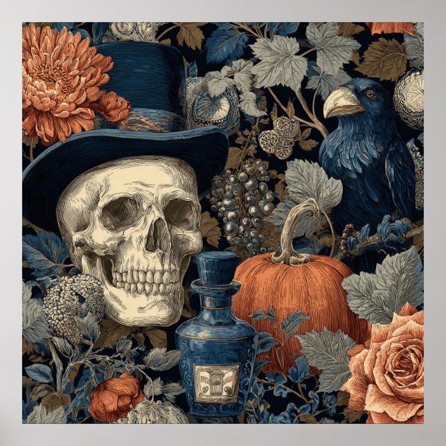 Affiche victorienne d'Halloween (Devant)