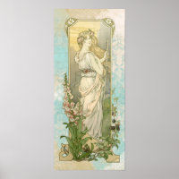 * Victorienne Vintage AR23 Woman Walking Art Nouve