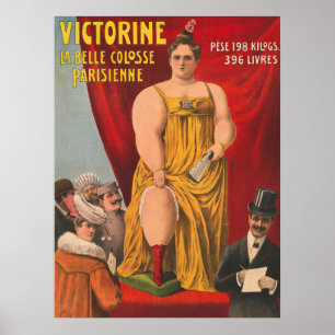 Affiche Victorine, La Belle Grande Femme Parisienne