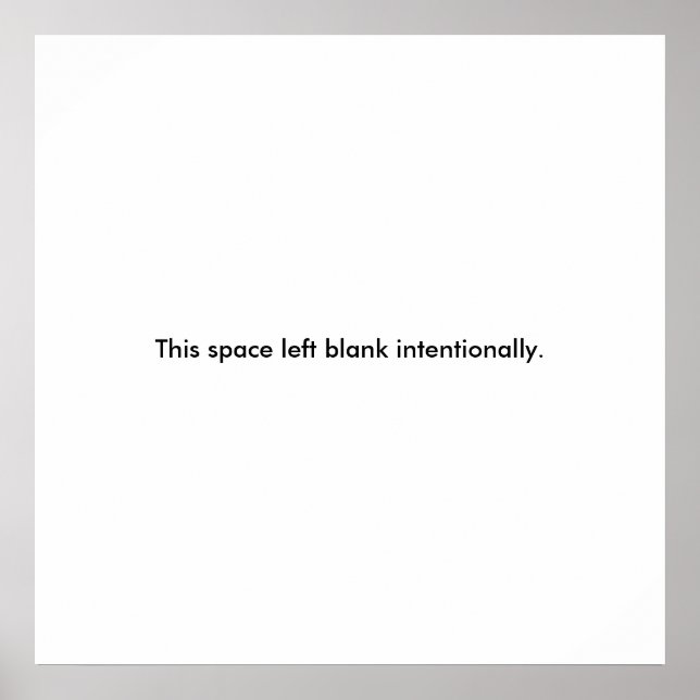 Affiche vide (Devant)