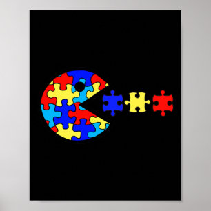 Affiche Vidéo de jeu amusante de sensibilisation à l'autis