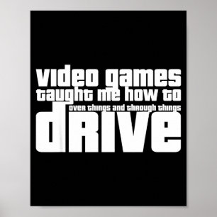 Affiche Vidéo de jeu drôle de nouveau conducteur de jeu vi