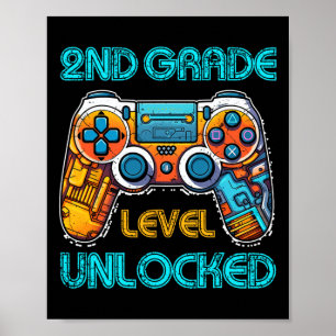 Affiche Vidéo Game Boys Enfants 2e niveau Niveau Déverroui