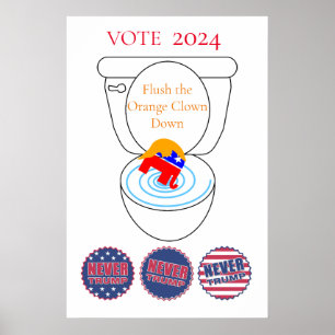 Affiche Vider Le Clown Orange Thunder_Cove