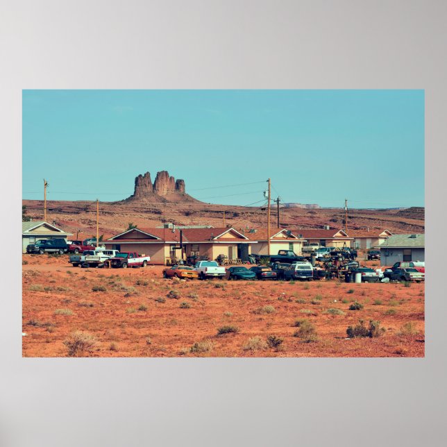 Affiche Vie amérindienne Navajo sur réservation en Arr (Devant)