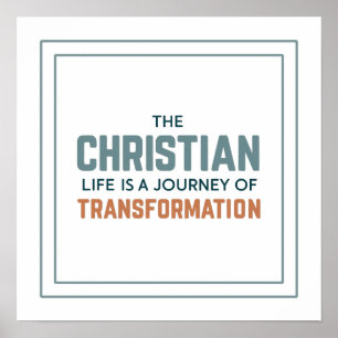 Affiche Vie chrétienne comme voyage de transformation épur