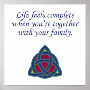 Affiche Vie - Citation famille