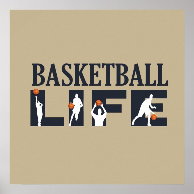 Affiche vie de basket-ball (Devant)