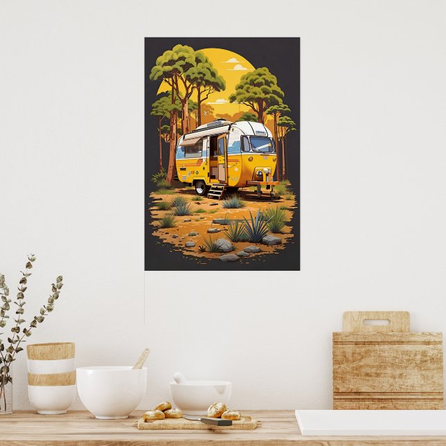 Affiche Vie de camping (Cuisine)