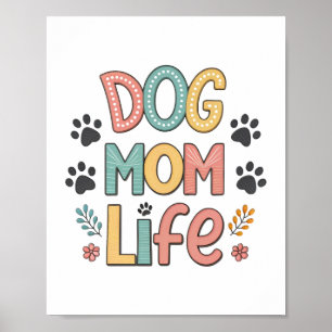 Affiche Vie de maman de chien - Collection parfaitement ad