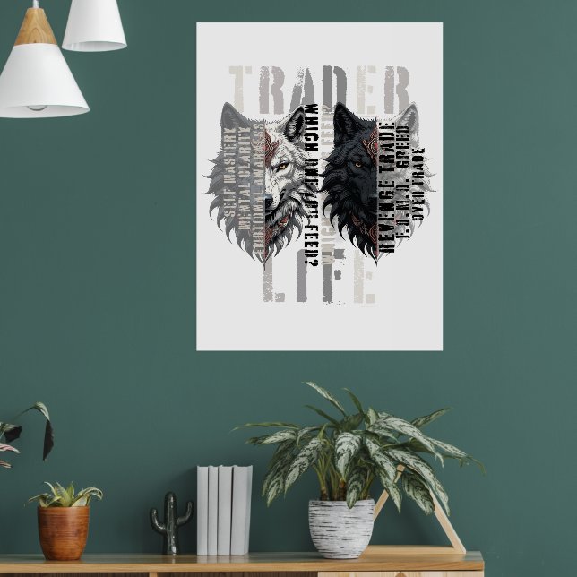 Affiche Vie de trader | Loup | Les deux côtés (Salon 1)