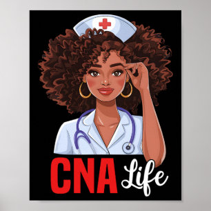 Affiche Vie d'infirmière Cna Soins Infirmiers Afro-América