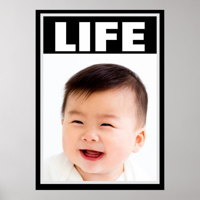 AFFICHE VIE INFANTILE DE BÉBÉ SOURIANT PRO-VIE (Devant)