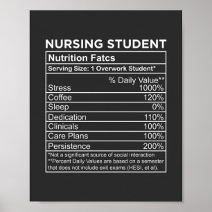 Affiche Vie infirmière Étudiants en soins infirmiers - D