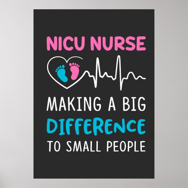 Affiche Vie infirmière | Nicu Nurse (Devant)