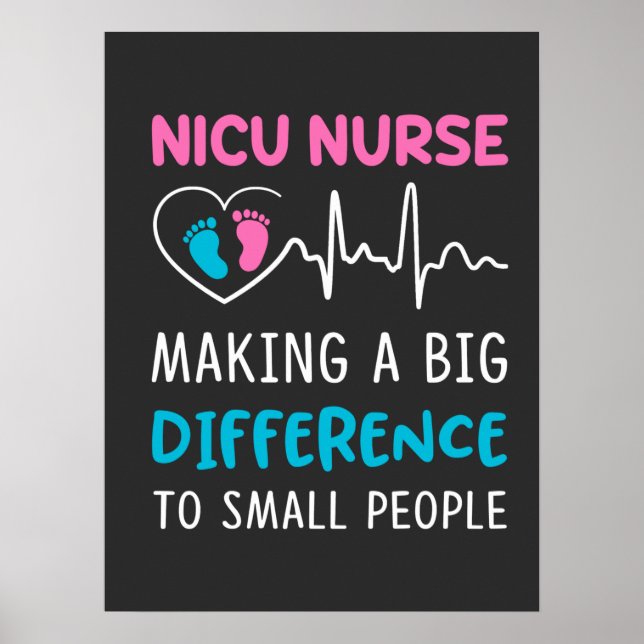 Affiche Vie infirmière | Nicu Nurse (Devant)