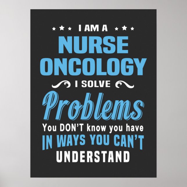 Affiche Vie infirmière | Oncologie infirmière (Devant)