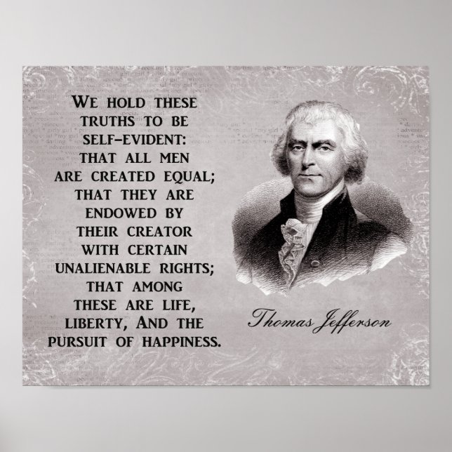 Affiche Vie Liberté poursuite du bonheur - Art Print (Devant)