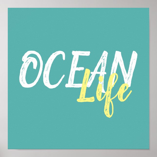 Affiche vie marine tropicale | (Devant)